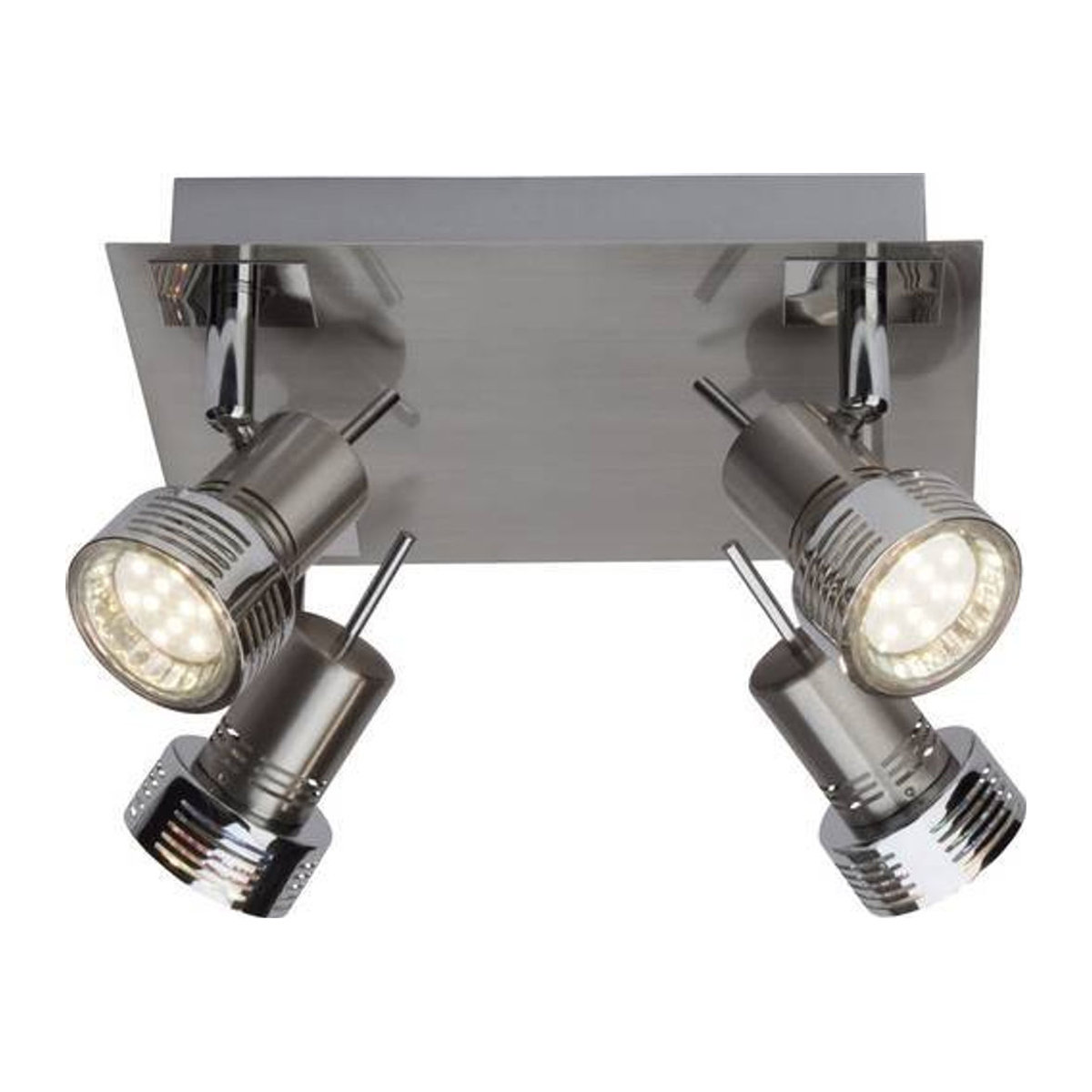 Brilliant Deckenstrahler Kassandra LED Deckenspot aus Metall in Chrom, 4-flg, GU10, B/H/L: 22 x 10,5 x 22 cm - Bild 3