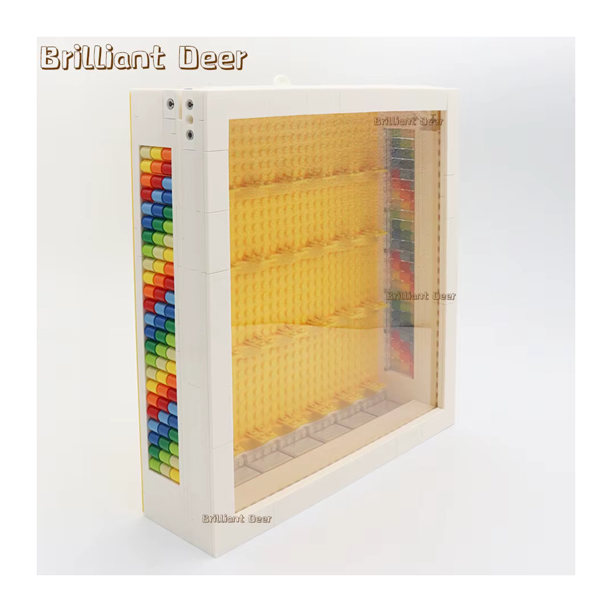 Brilliant Deer MOC Clamshell Wandmontierbare Display Box für Stadtfiguren aus transparentem Kunststoff mit Staubschutz und Ständern - Bild 2