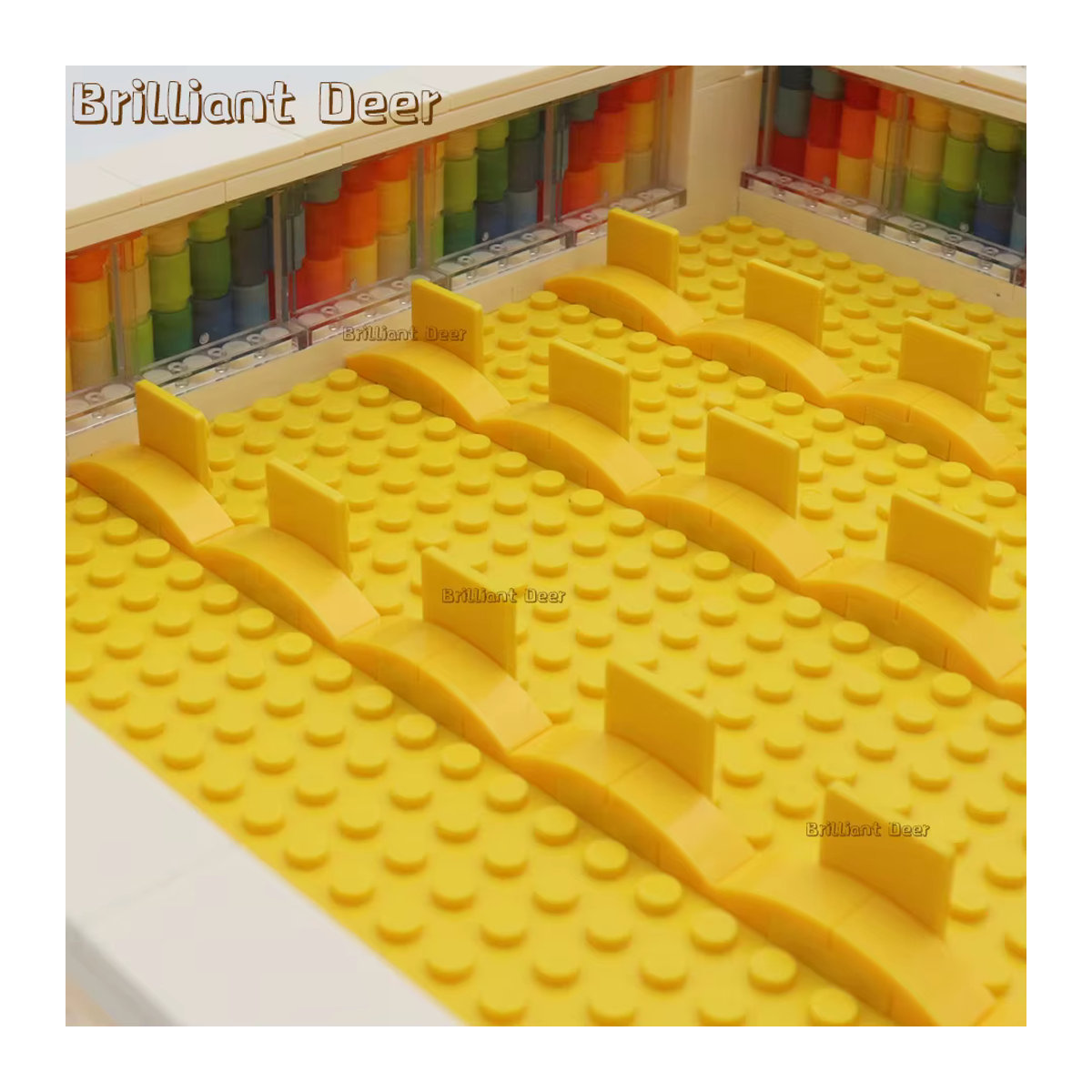 Brilliant Deer MOC Clamshell Wandmontierbare Display Box für Stadtfiguren aus transparentem Kunststoff mit Staubschutz und Ständern - Bild 3