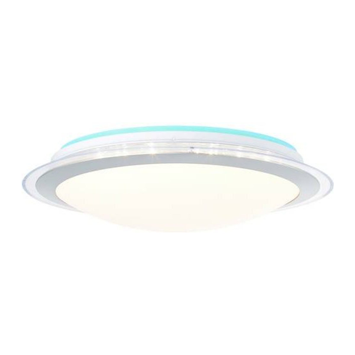 Brilliant Dinos G97040/58 LED-Deckenleuchte 24W in Weiß und Silber mit warmweißem Licht - Bild 1