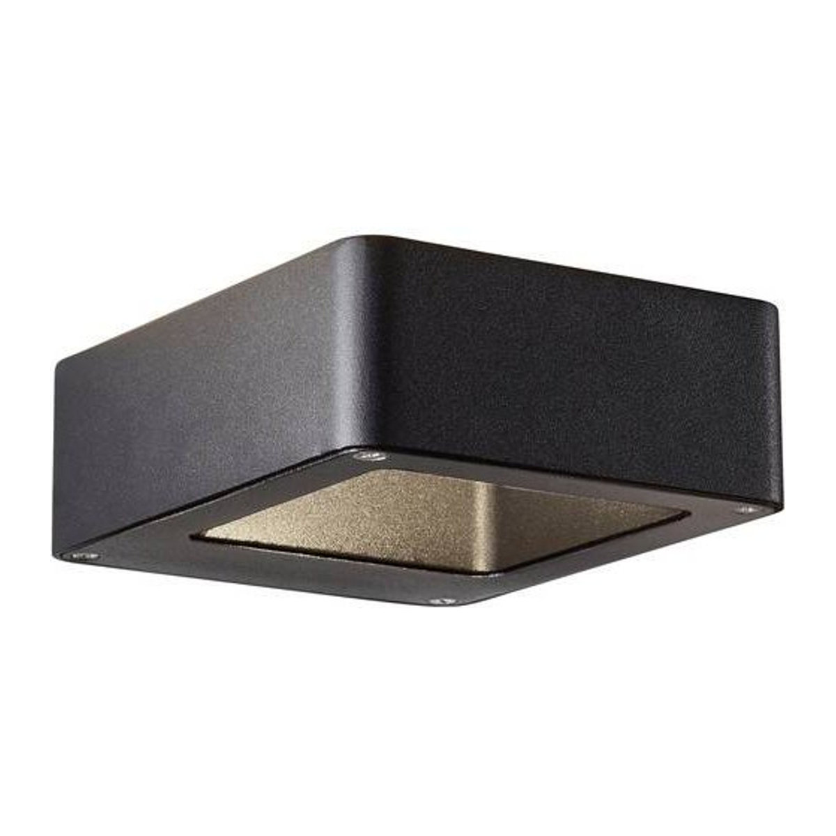 Brilliant Golda LED Außenwandleuchte Schwarz, 7W, 660 Lumen, Warmweiß, IP54, Up- & Downlight, H x B x T: 14,5 x 12 x 4,5 cm - Bild 1