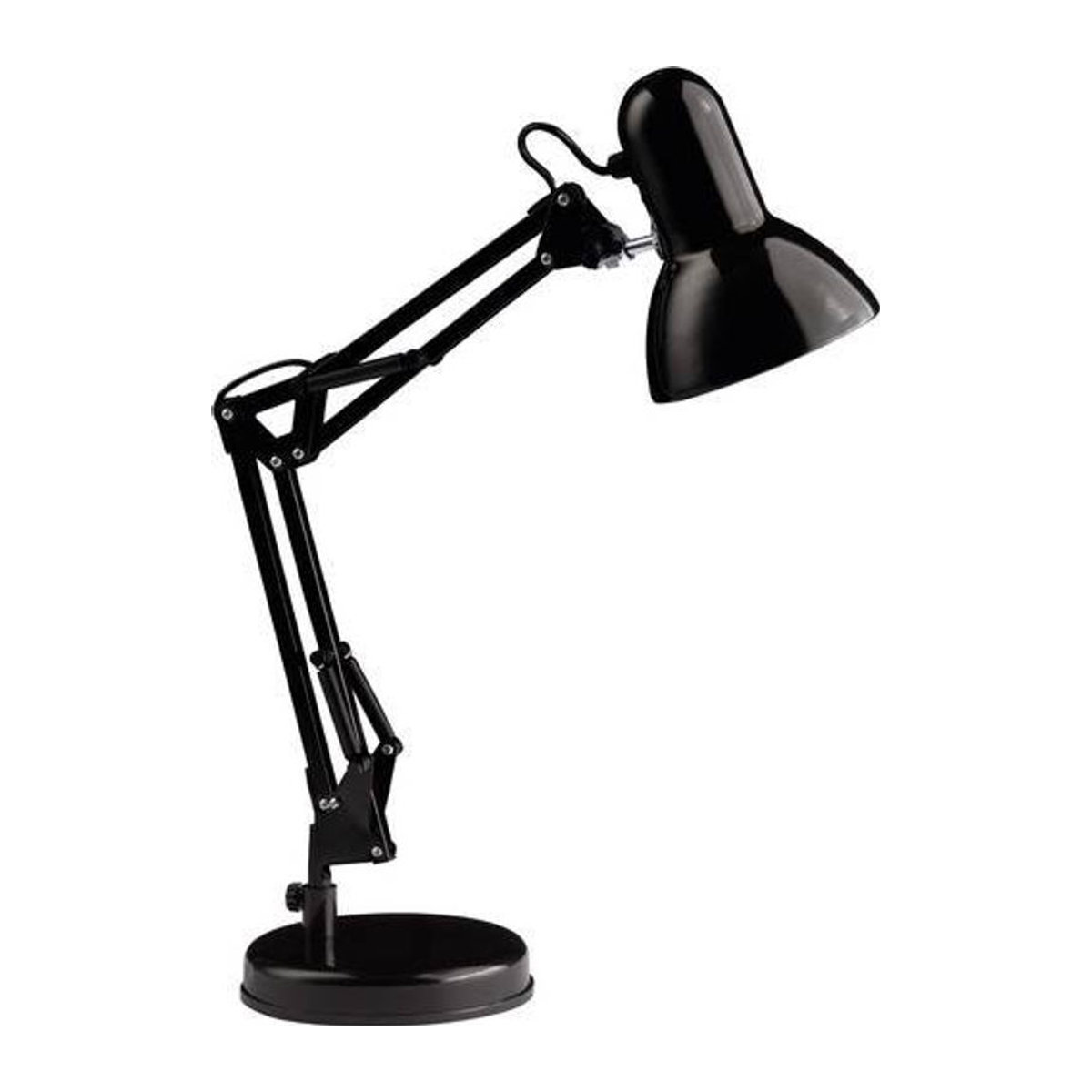 Brilliant Henry Tischlampe im Industrial Design mit E27 Fassung 28W Schwarz - Bild 1