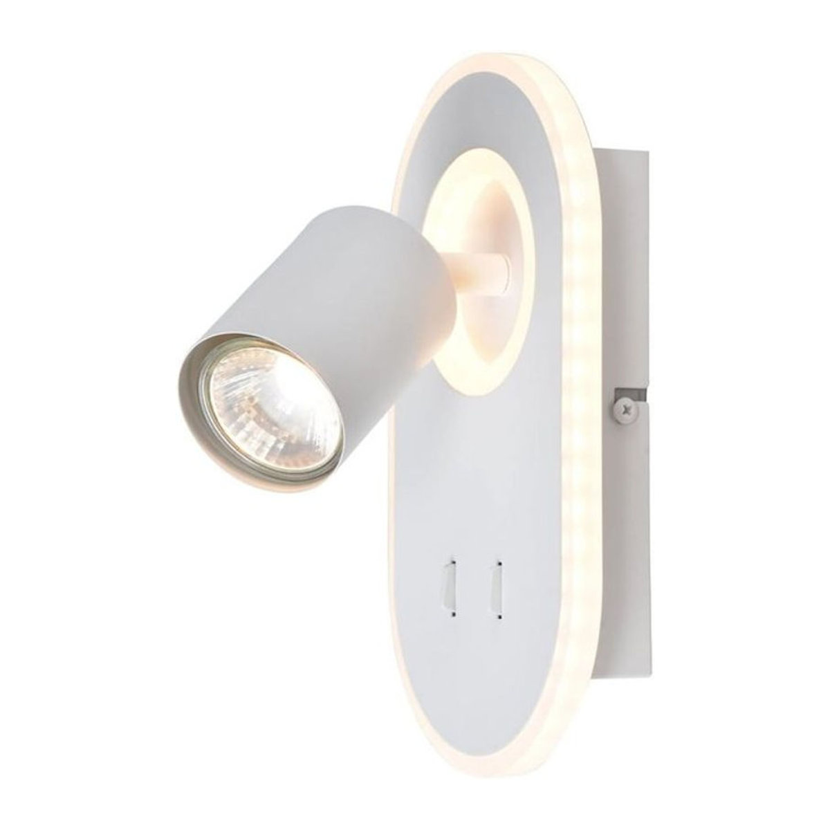 BRILLIANT Kimon LED Wandspot Weiß, schwenkbarer Strahler mit GU10 Fassung für PAR51 Reflektorlampen - Bild 1
