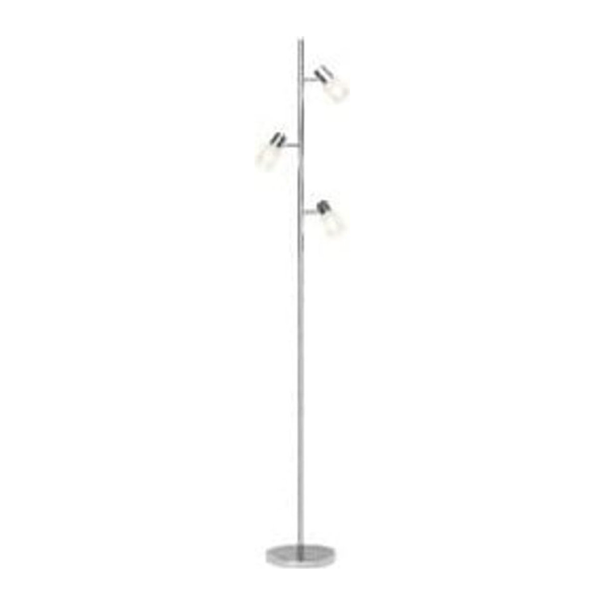 Brilliant Lea LED Stehleuchte 3-flammig in Chrom und Grau, Höhe: 160 cm - Bild 1