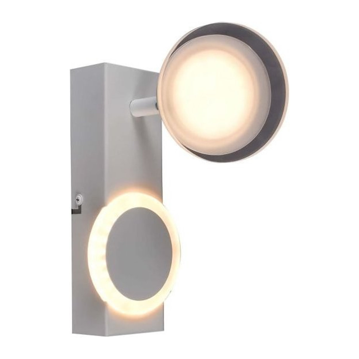 BRILLIANT Meriza LED Wandspot in Weiß mit schwenkbarem Kopf, 10W, 1200lm, Warmweiß - Bild 1
