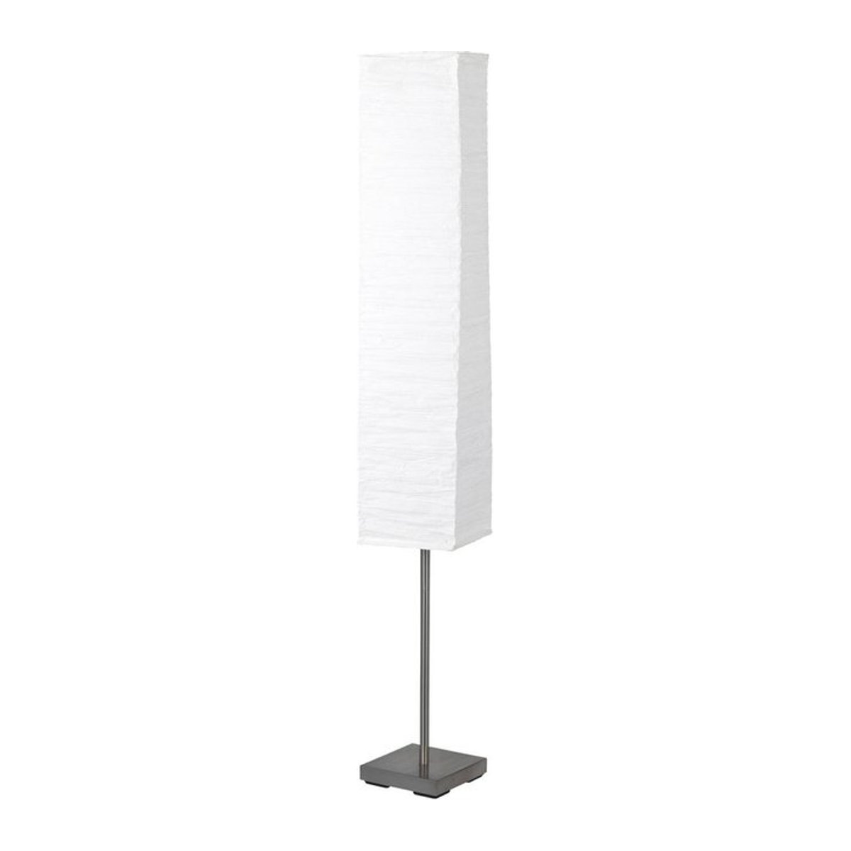Brilliant Nerva Standleuchte aus Metall und Papier in Titan und Weiß, B/H/T: 18 x 145 x 18 cm, E14, 2 Fassungen - Bild 1