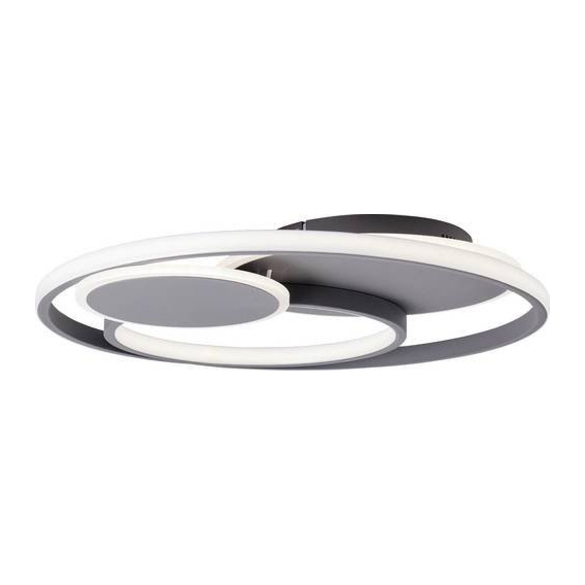 Brilliant Runda LED-Deckenleuchte in Grau matt mit integriertem LED-Leuchtmittel, Durchmesser: 50 cm - Bild 1