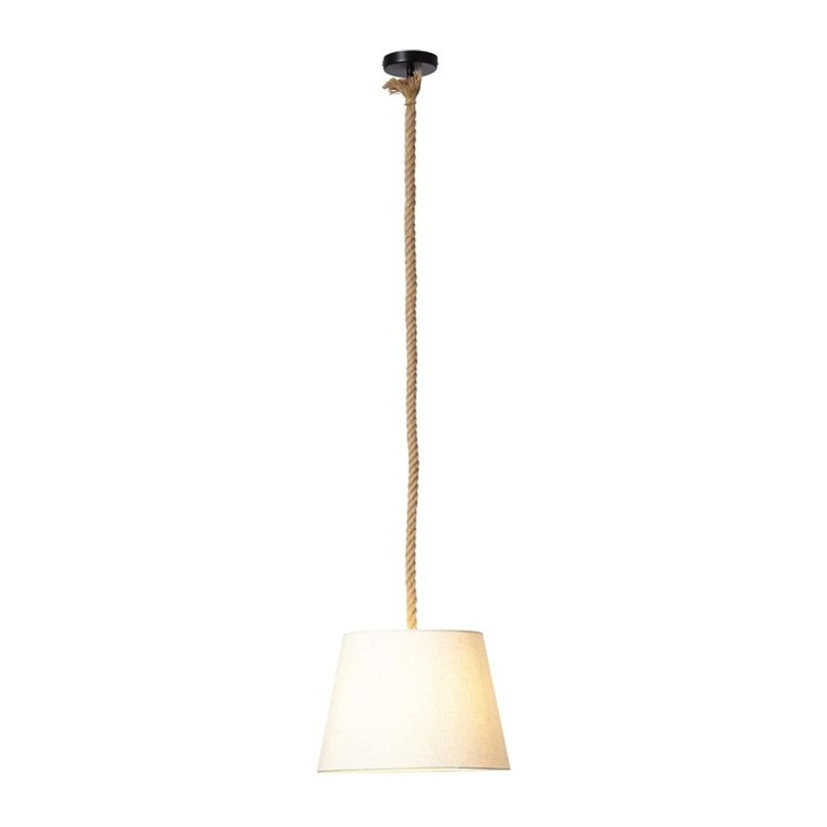 Brilliant Sailor Pendelleuchte aus Stoff in Natur/Weiß mit E27 Fassung und 35 cm Durchmesser - Bild 1