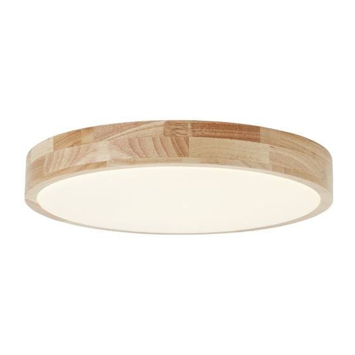 Brilliant Slimline LED Wand- und Deckenleuchte in Holz Hell/Weiß, 22W, 2300lm, 3000K - Bild 1