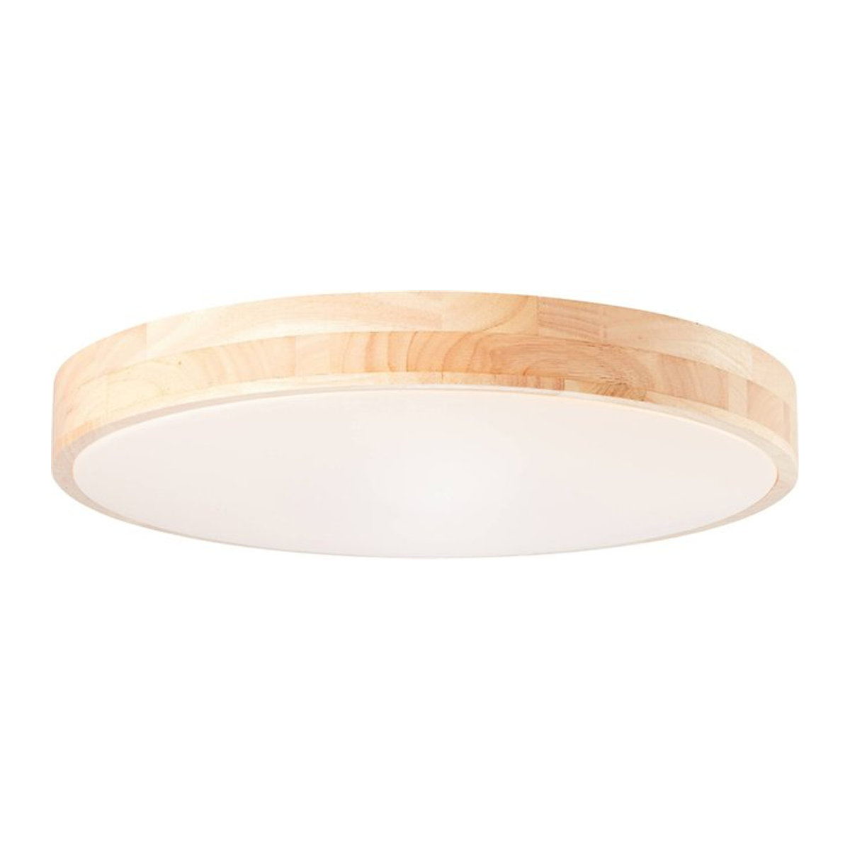Brilliant Slimline LED Wand- und Deckenleuchte in Holzoptik, minimalistisches und skandinavisches Design, hell/weiß - Bild 1