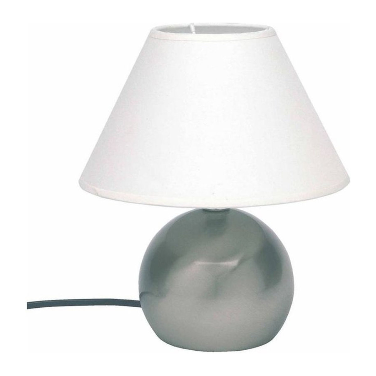 Brilliant Tarifa Tischleuchte mit 3-Stufen-Touchdimmer in Eisen/Weiß, E14 Fassung, max. 40W - Bild 1