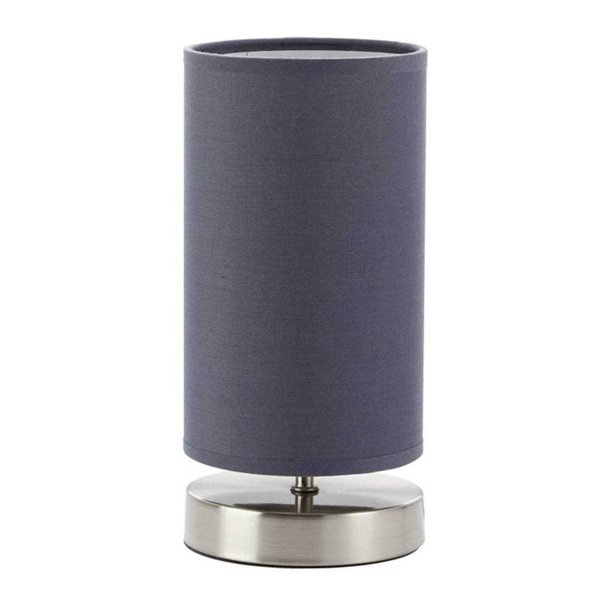Brilliant Tischleuchte Claire in Grau Nickel Matt mit Stoffschirm und Metallfuß, H: 25,5 cm, Durchmesser: 12 cm, E14 Fassung - Bild 1