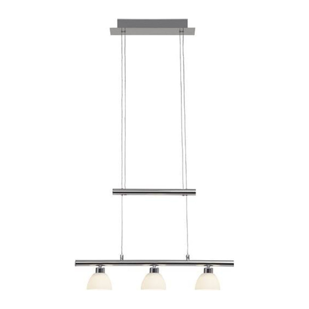 Brilliant Tonja LED-Pendelleuchte 3-flgig in Chrom/Weiß mit integrierten 15W Warmweiß LEDs - Bild 1