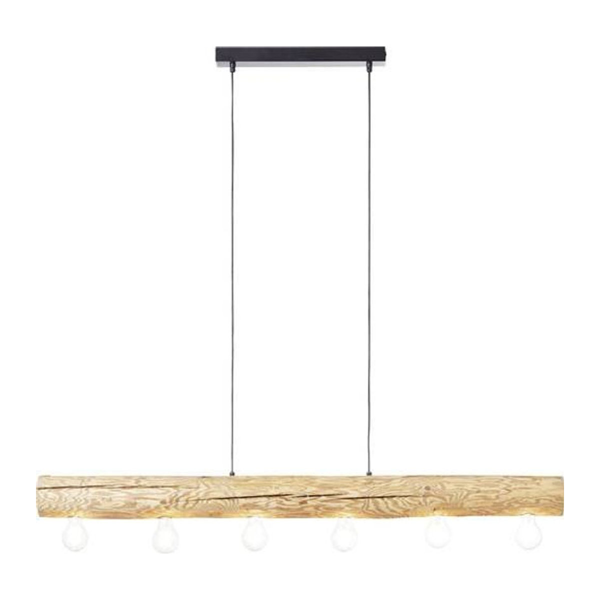 Brilliant Trabo Pendelleuchte Eiche Natur Skandinavisch Design E27 - Bild 1