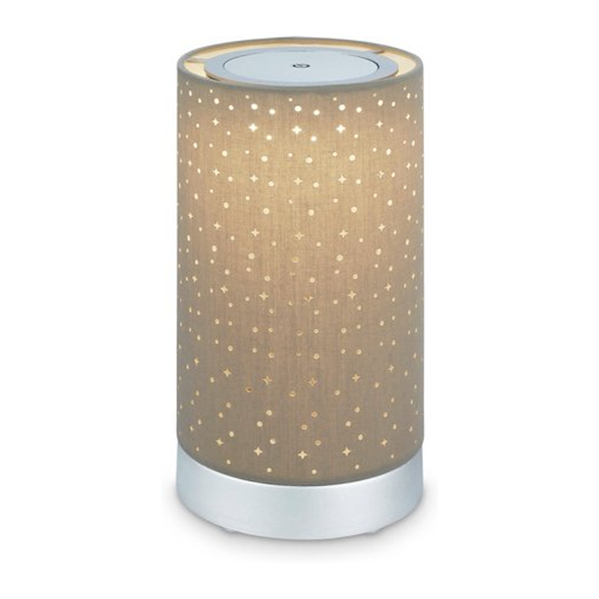 BRILONER Tischleuchte LONI LED Tischlampe in Beige aus Kunststoff und Stoff, Durchmesser: 12,5 cm, Höhe: 24,5 cm - Bild 1