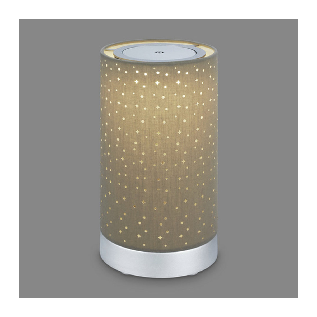 BRILONER Tischleuchte LONI LED Tischlampe in Beige aus Kunststoff und Stoff, Durchmesser: 12,5 cm, Höhe: 24,5 cm - Bild 2