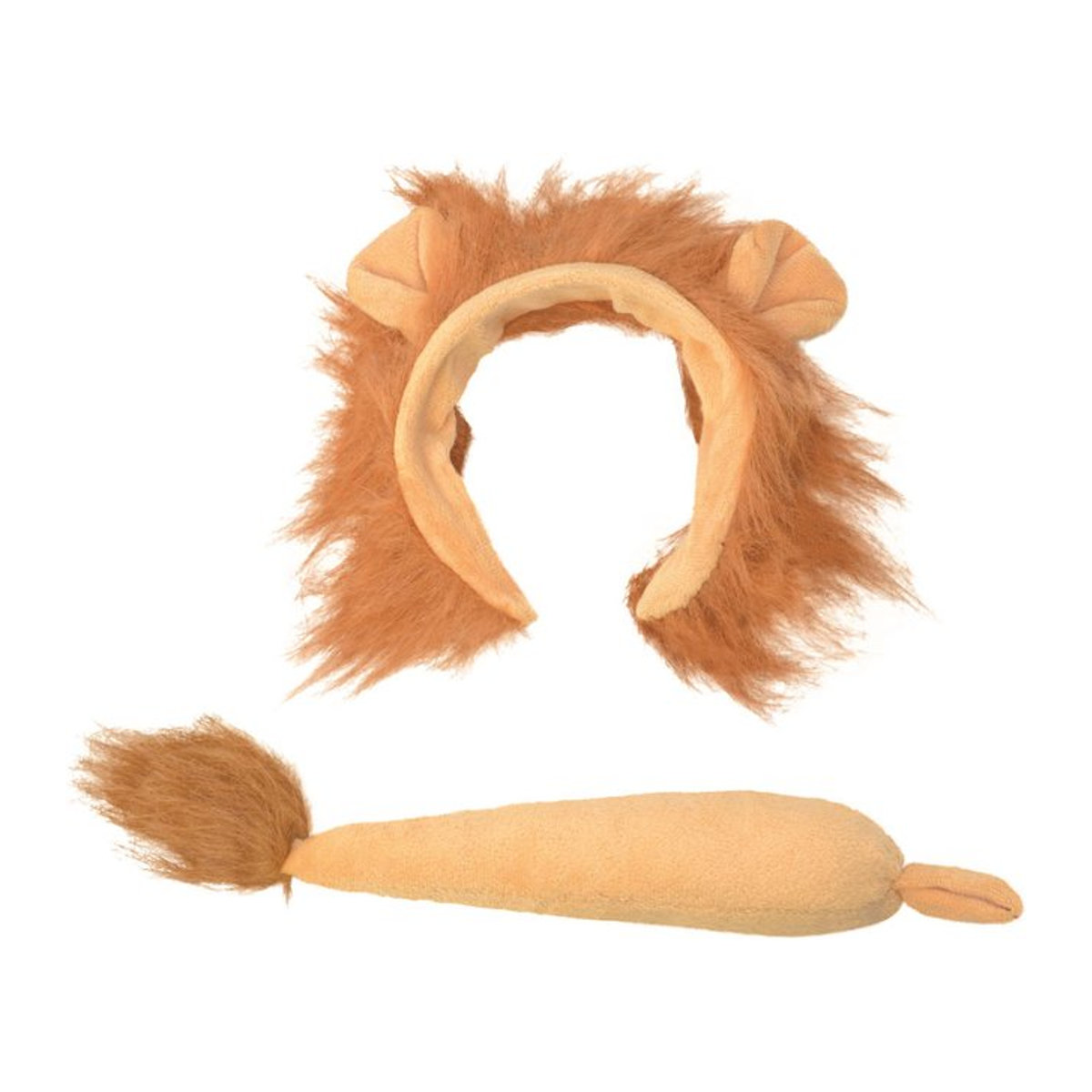 Bristol Novelty Kinder Kostüm Set Löwenohren und Schwanz in Braun, Einheitsgröße - Bild 1