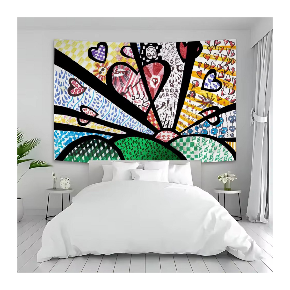 Britto Anime Wandteppich Science Fiction Wandkunst in Mehrfarbig, Rechteckig - Bild 3