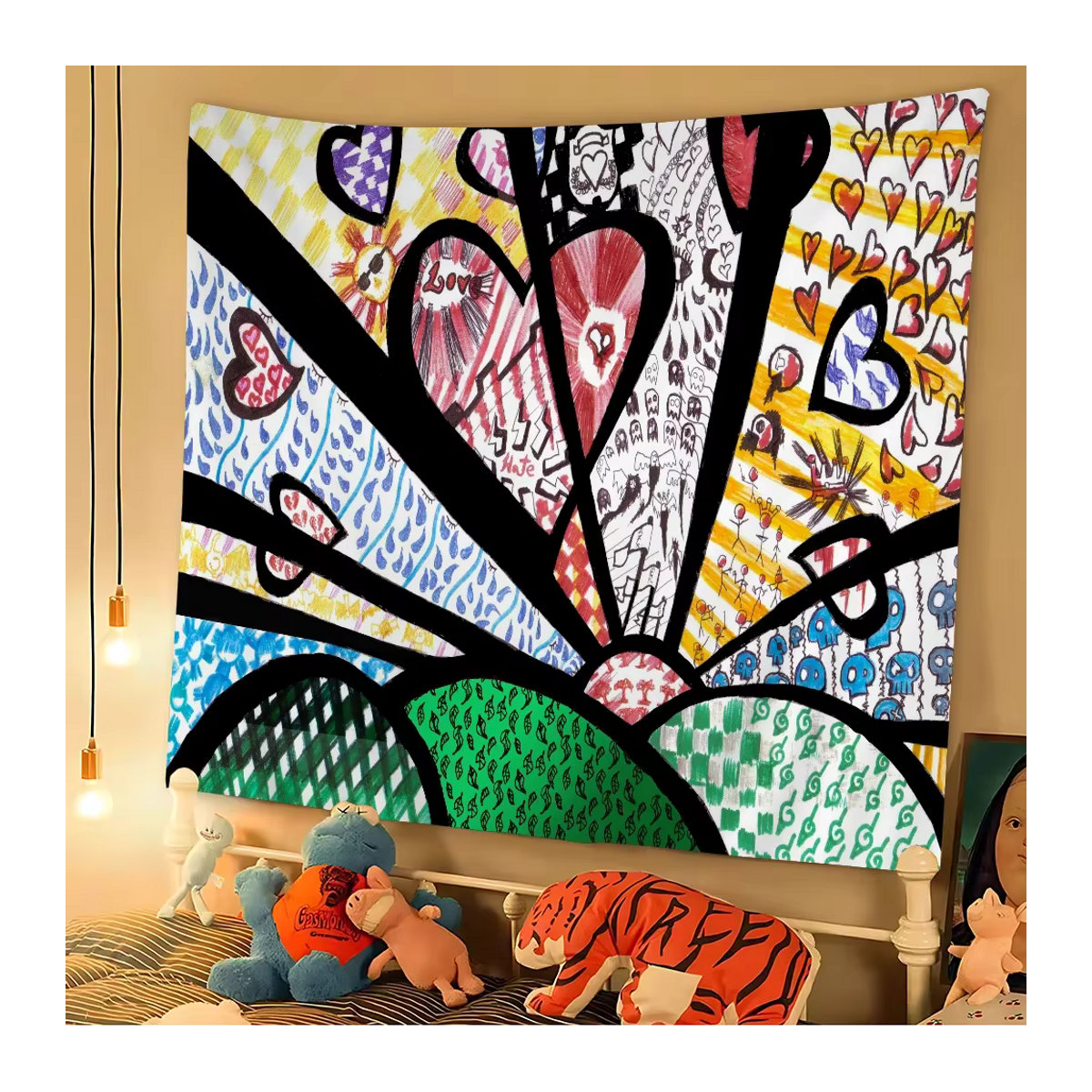 Britto Anime Wandteppich Science Fiction Wandkunst in Mehrfarbig, Rechteckig - Bild 5