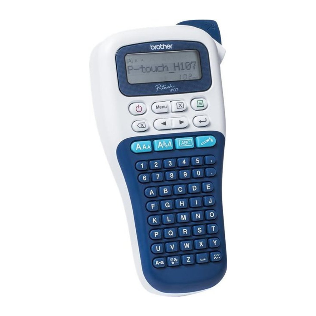 Brother P-Touch PT-H107B Beschriftungsgerät in Weiß mit Thermotransfer-Technologie und Cutter für 1,2 cm Rollen - Bild 1