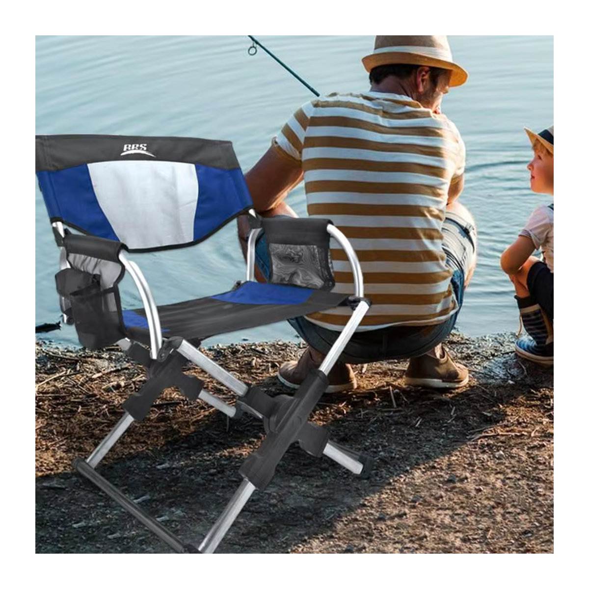 BRS Klappstuhl BRS-D3A Outdoor Campingstuhl aus Aluminiumlegierung mit Tragetasche - Bild 6