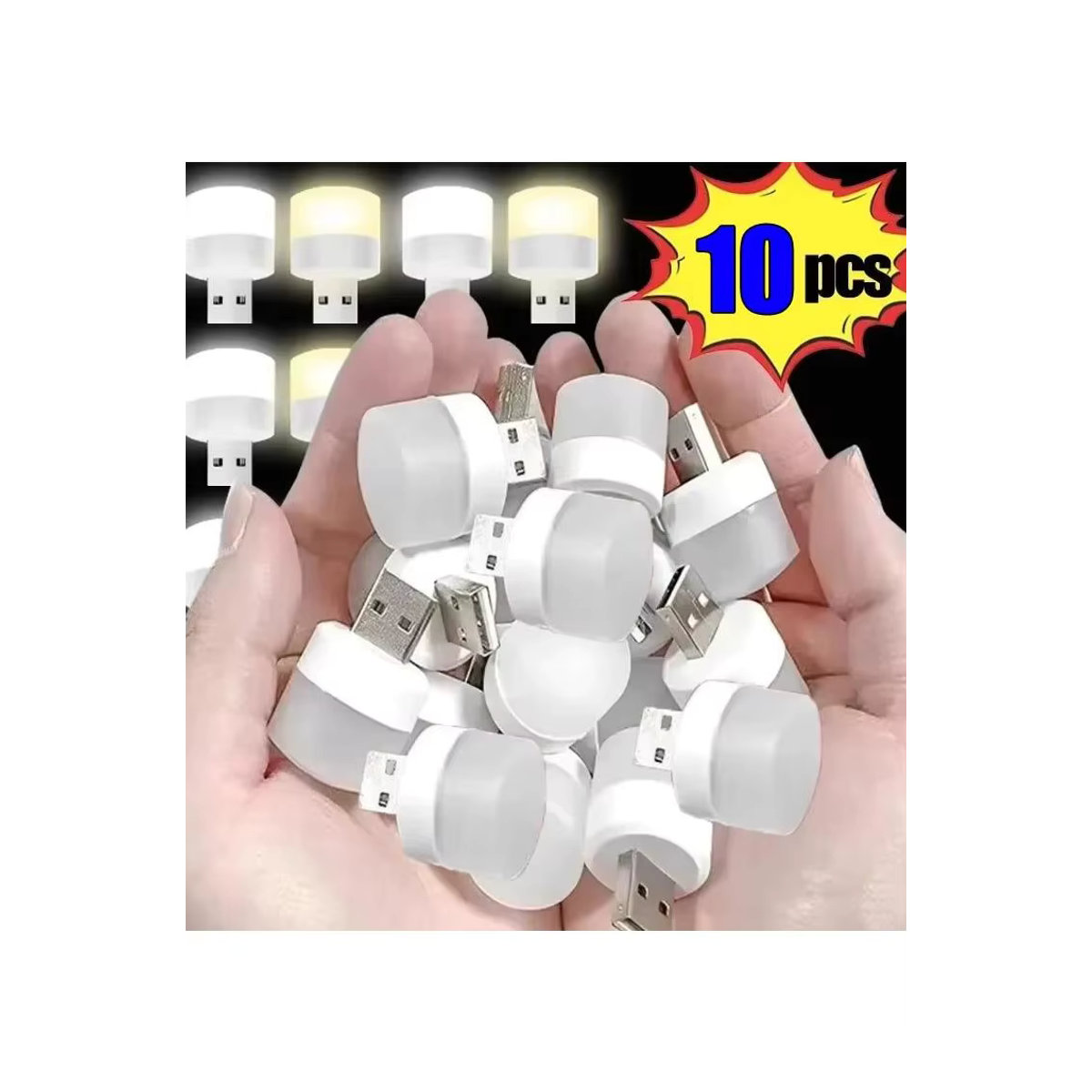 BRSHEGFH USB-LED-Leselampen im minimalistischen Design als Augenschutz-Rundleuchten und Mini-USB-Nachtlicht für Computer und mobile Stromversorgung - Bild 7