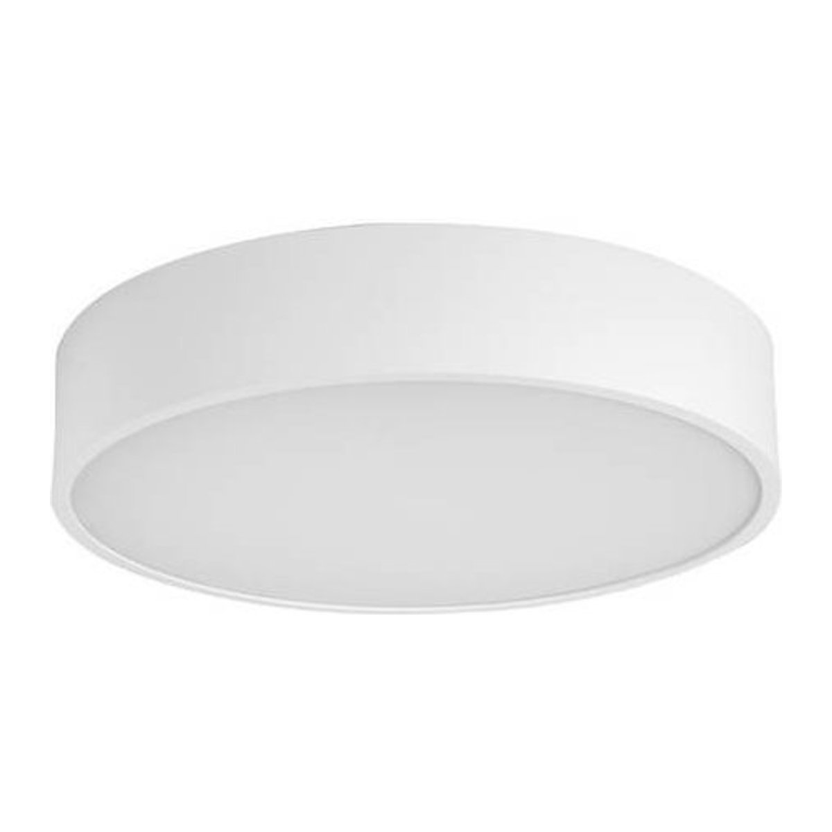 Brumberg Deckenleuchte Weiß aus Stoff und Polycarbonat mit E27 Fassung im minimalistischen Design - Bild 1