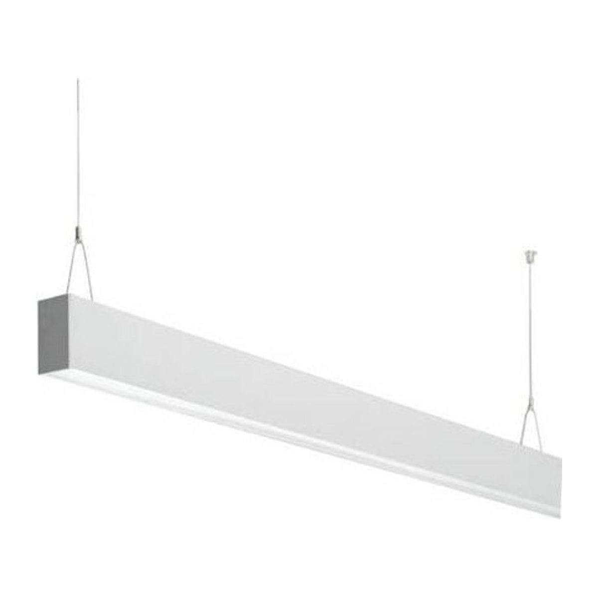 Brumberg LED-Pendelleuchte in Weiß mit neutralweißem Licht, minimalistisches Design aus Aluminium und Acryl - Bild 1