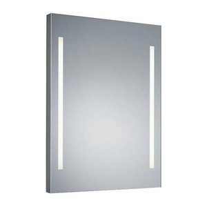 Brumberg LED-Spiegelleuchte in Weiß aus Glas und Aluminium mit warmweißem Licht