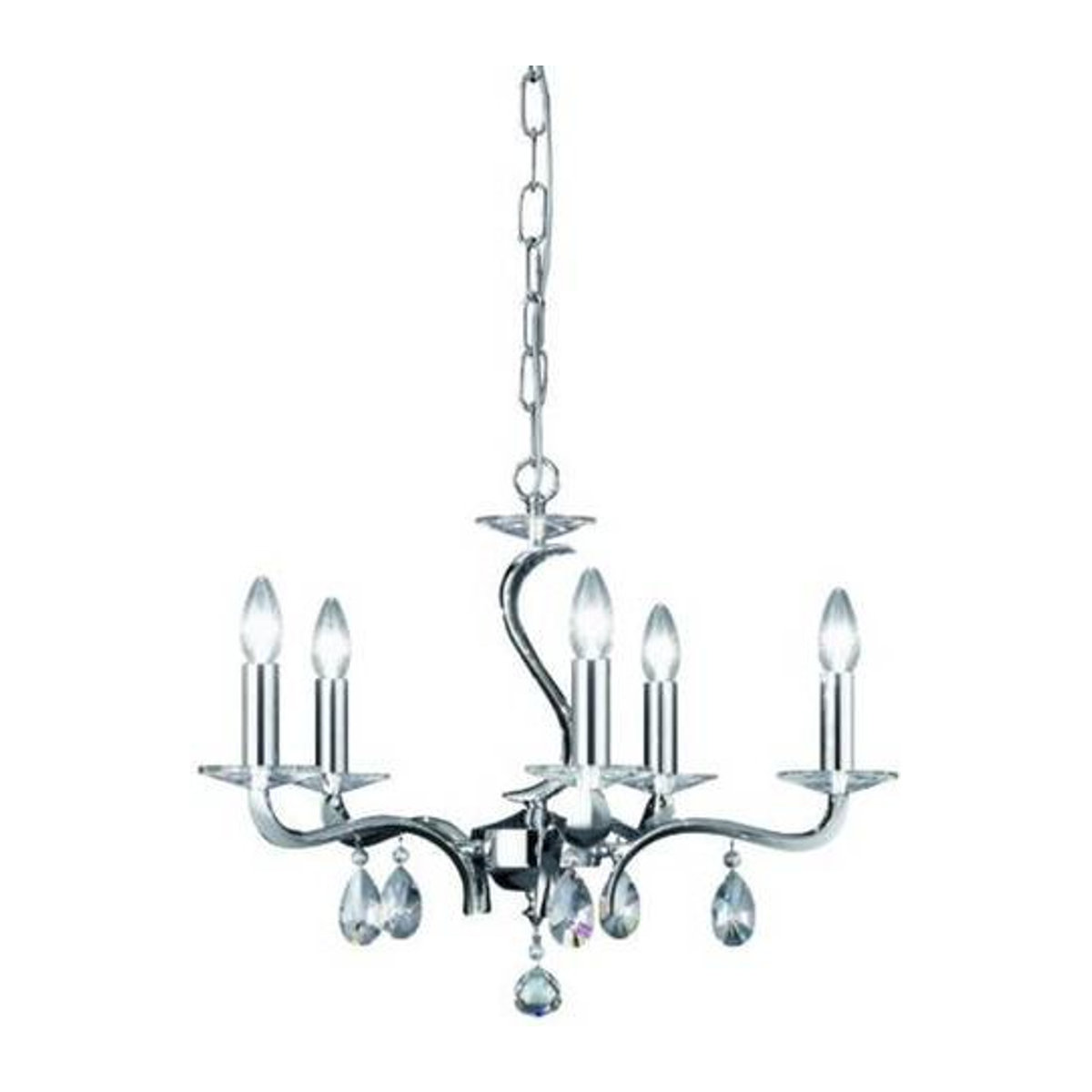 Brumberg Pendelleuchte 850625 in Chrom mit E14 Fassung im klassischen Design - Bild 1