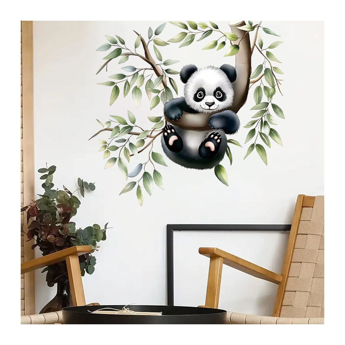 BRUP Wandaufkleber Panda im Aquarell-Stil für Kinderzimmer und Schlafzimmer, mehrfarbig - Bild 2