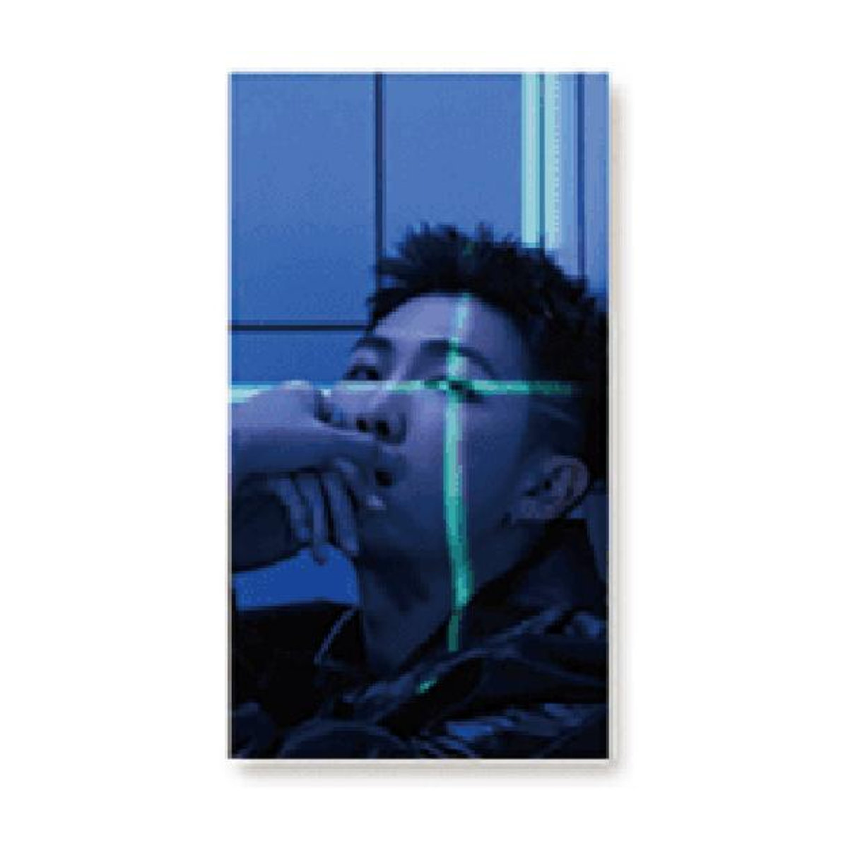 BTS 3D-Foto-Lentikular-Lesezeichen Version 2 in Blau mit Porträt-Motiv - Bild 7