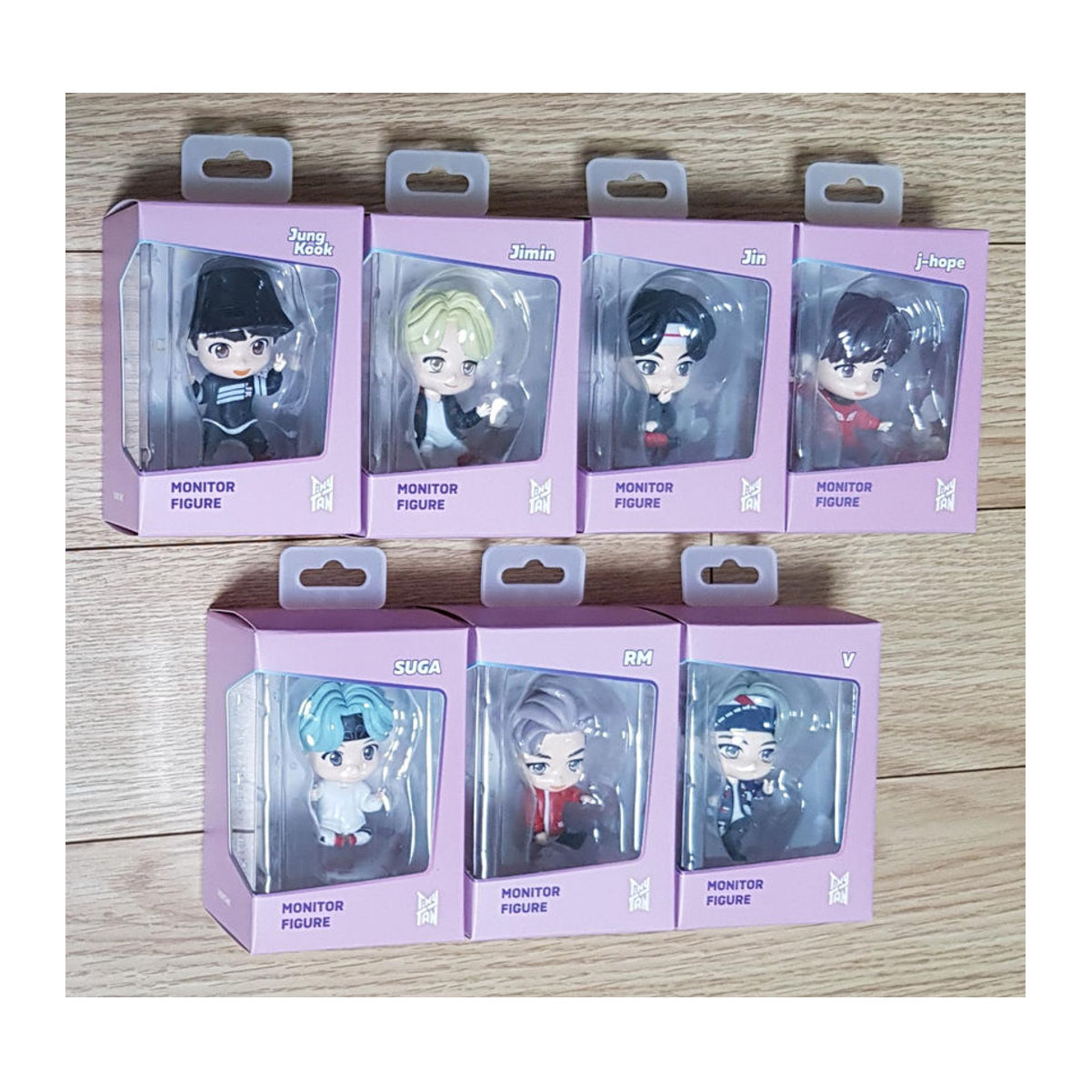 BTS TinyTan Monitorfiguren Set aus Kunststoff, 3er Set mehrfarbig - Bild 1