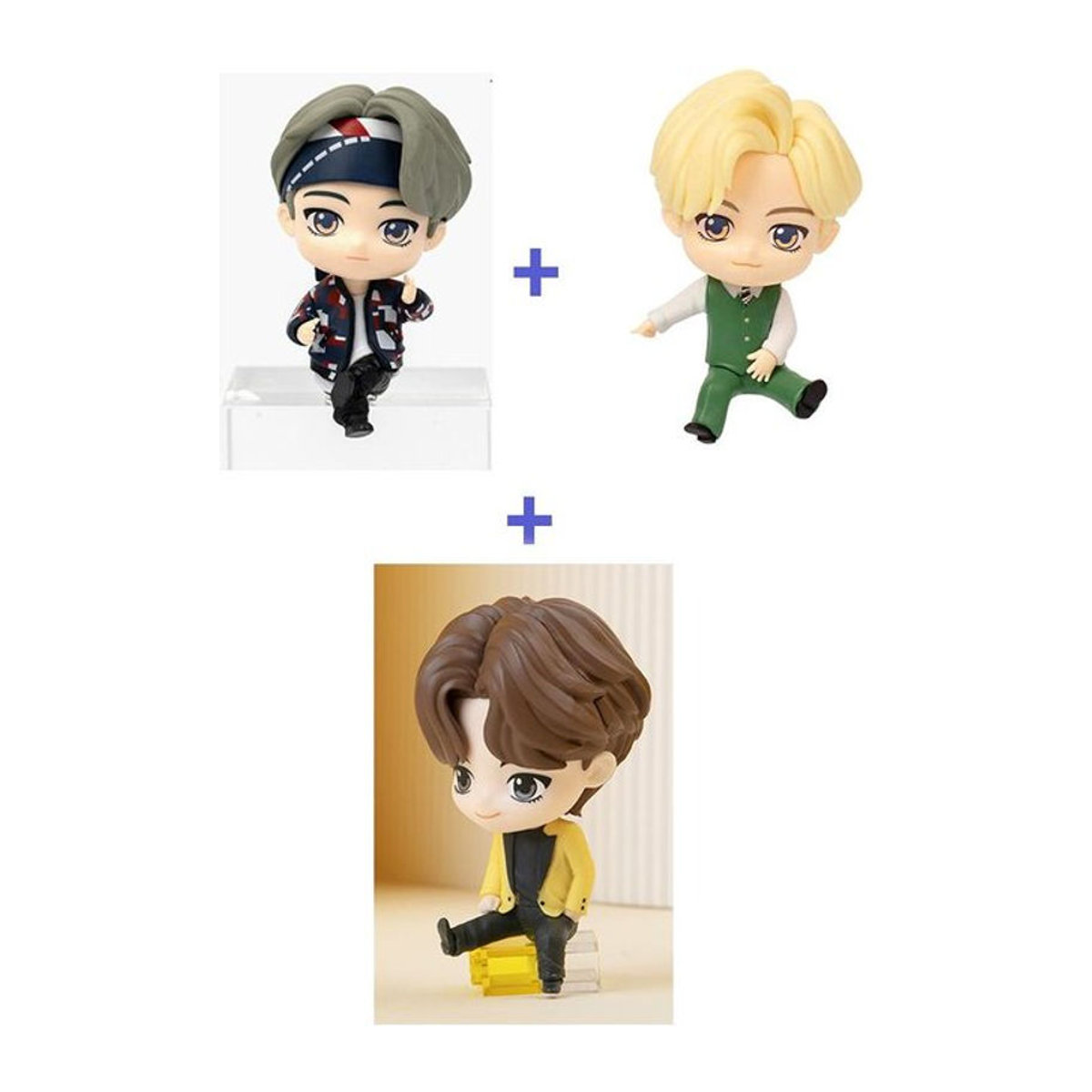 BTS TinyTan Monitorfiguren Set aus Kunststoff, 3er Set mehrfarbig - Bild 11