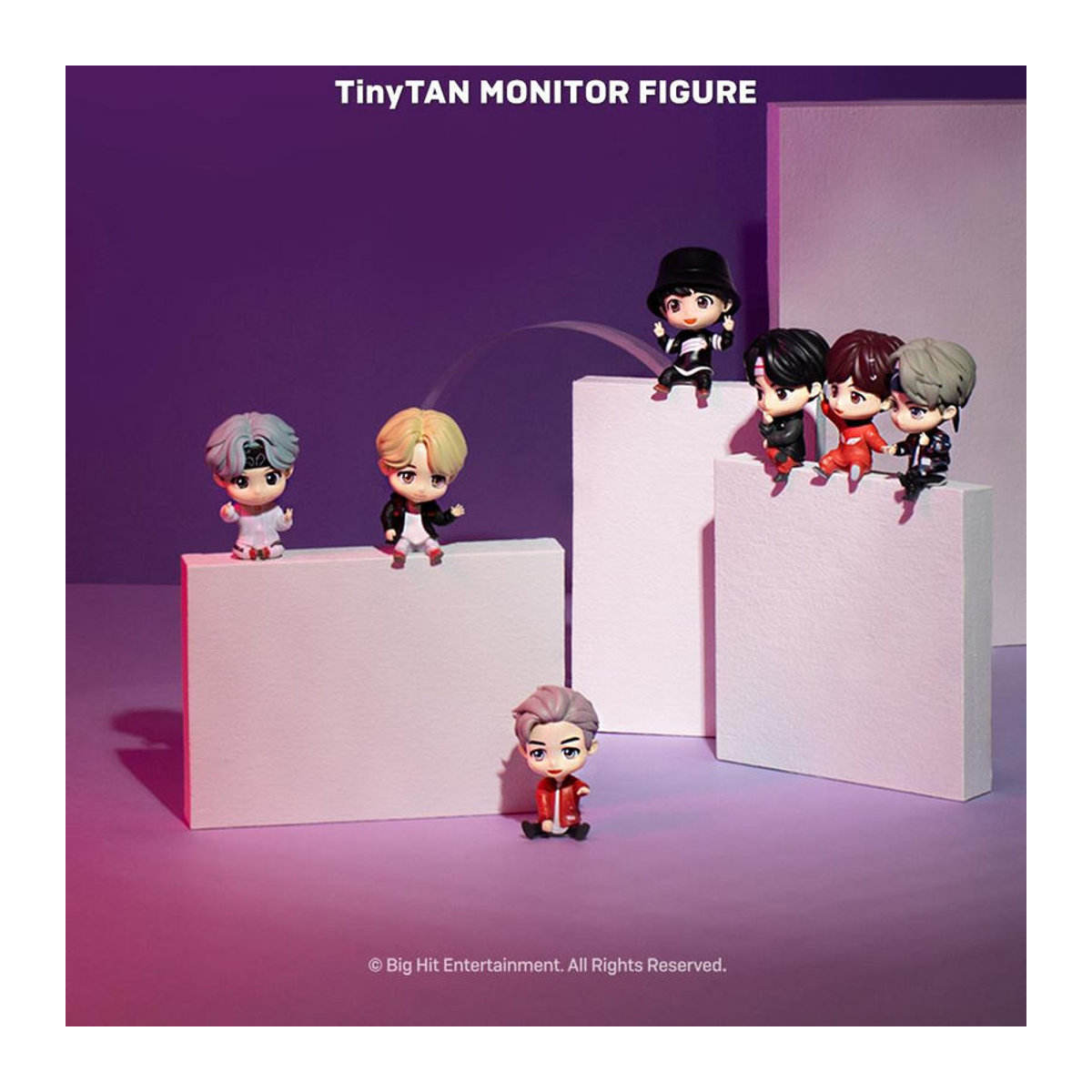 BTS TinyTan Monitorfiguren Set aus Kunststoff, 3er Set mehrfarbig - Bild 2
