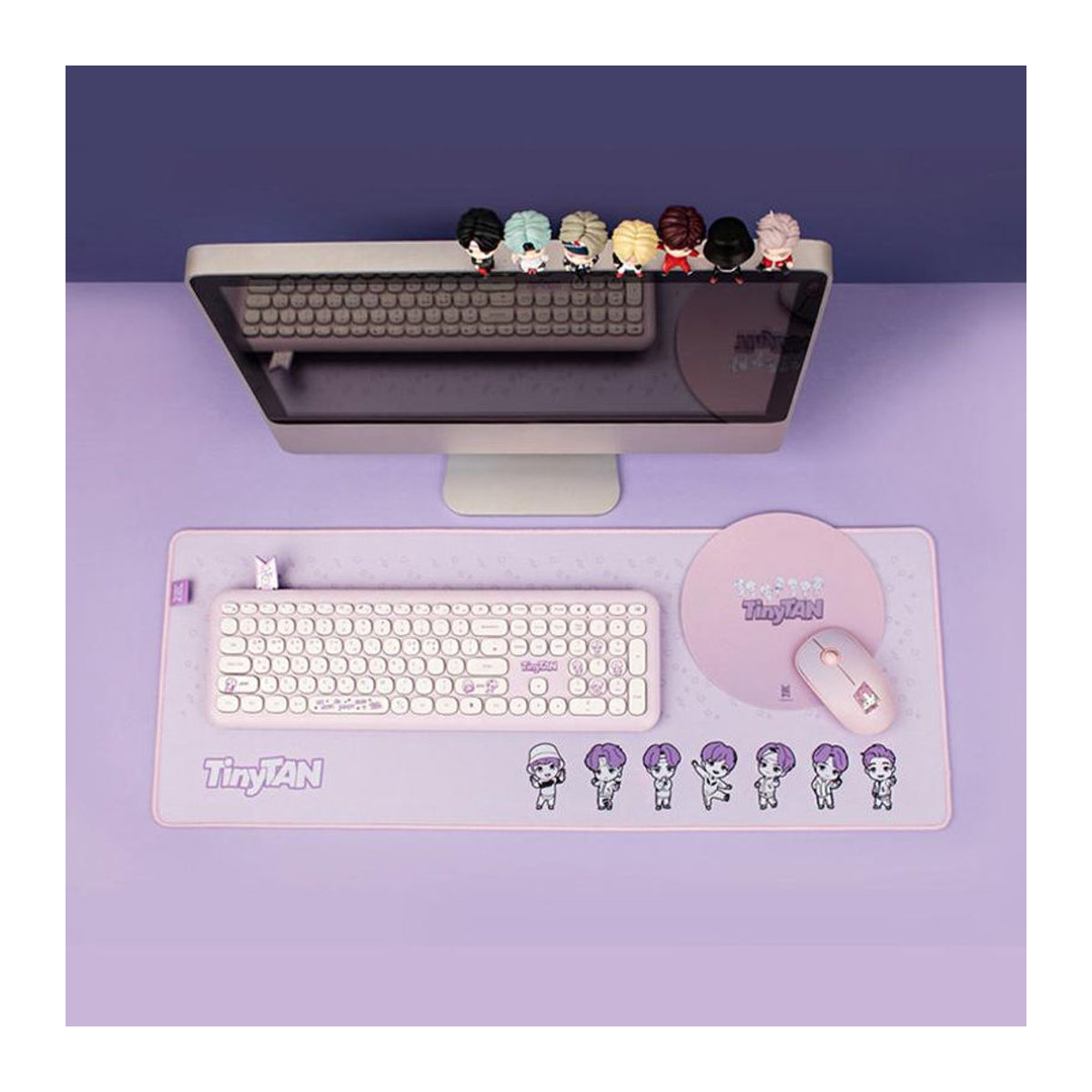 BTS TinyTan Monitorfiguren Set aus Kunststoff, 3er Set mehrfarbig - Bild 4