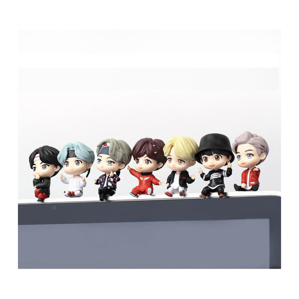BTS TinyTan Monitorfiguren Set aus Kunststoff, 3er Set mehrfarbig - Bild 7