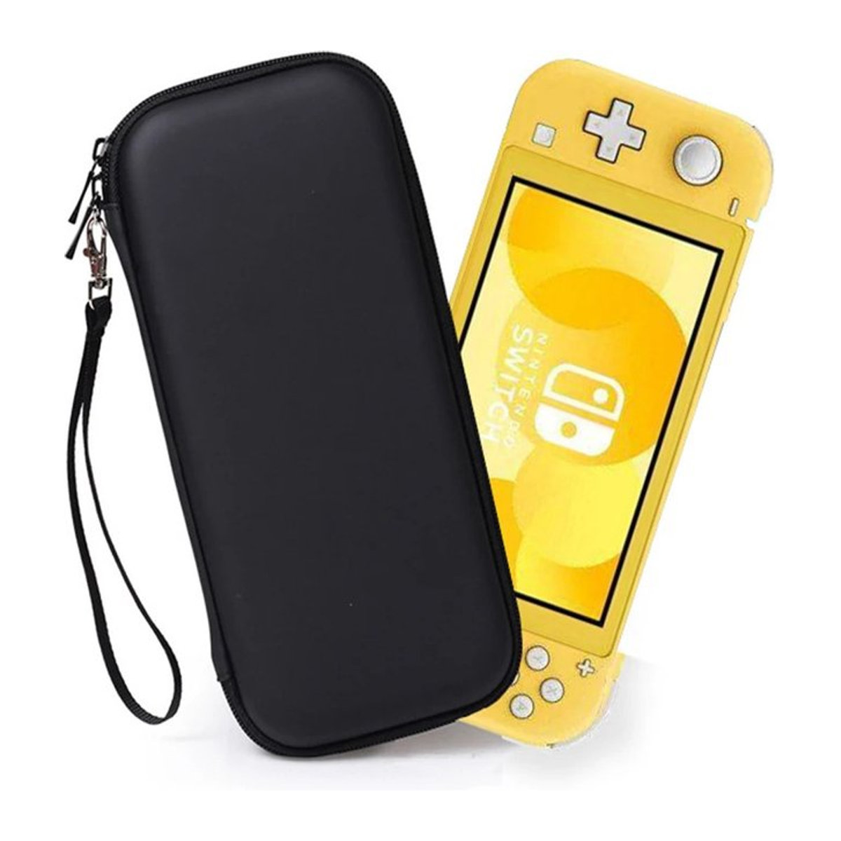 BUBM Tragbare Mini EVA Schutzhülle für Nintendo Switch Lite in Schwarz mit stoßfestem PU-Design - Bild 1