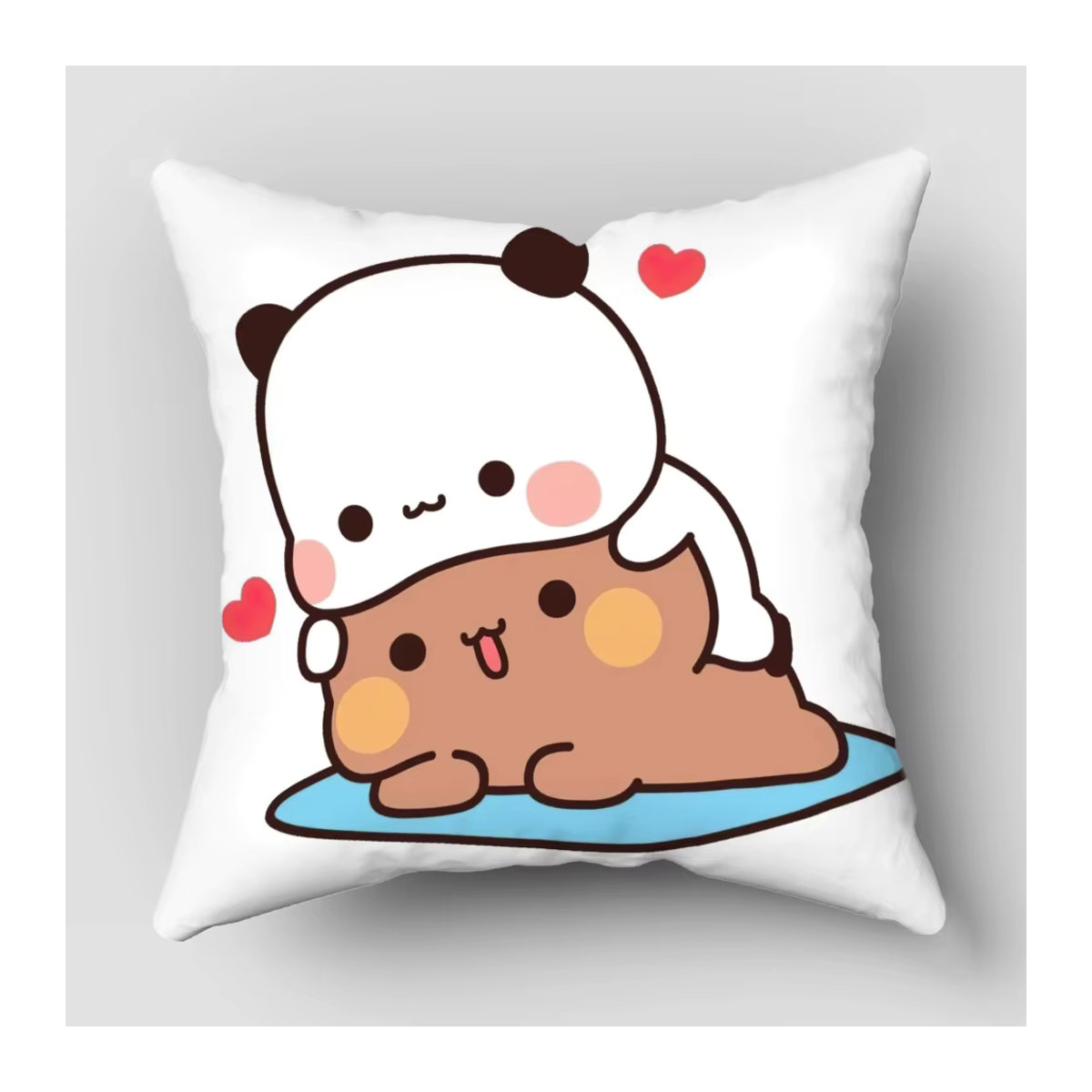 Bubu Dudu Kissenbezug mit niedlichem Cartoon-Bär für Wohnzimmer, Schlafzimmer und Sofa als ideale Heimdekoration oder Geschenk für Kinder - Bild 3