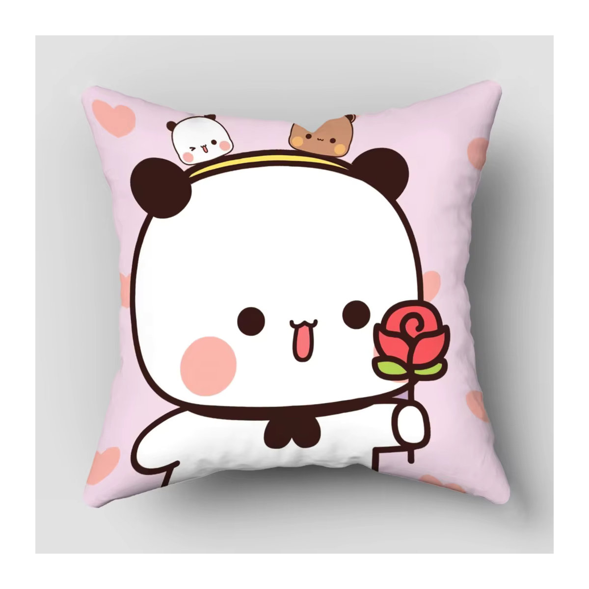 Bubu Dudu Kissenbezug mit niedlichem Cartoon-Bär für Wohnzimmer, Schlafzimmer und Sofa als ideale Heimdekoration oder Geschenk für Kinder - Bild 4