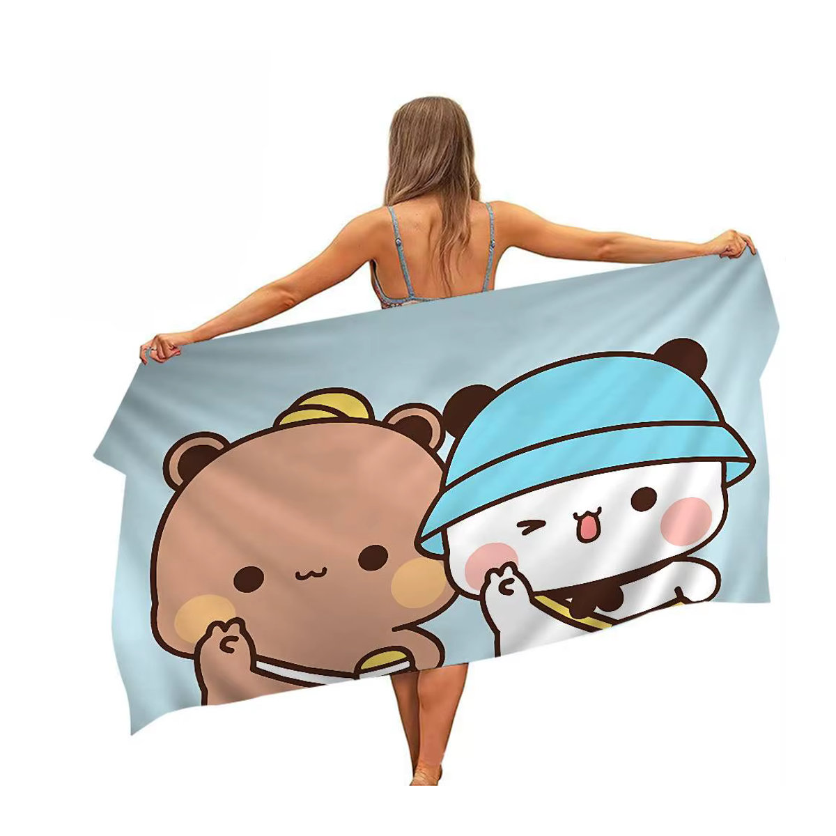Bubu Und Dudu Cartoon Anime Strandhandtuch von Potdemiel, weich und saugfähig, mehrfarbig - Bild 7