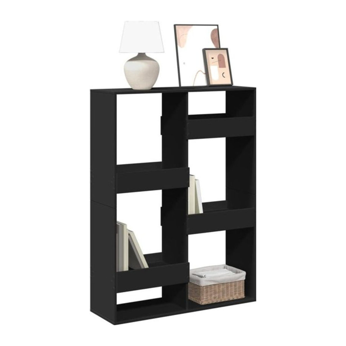 Bücherregal Vidaxl aus Holzwerkstoff in Schwarz, B/T/H: 100 x 33 x 135 cm - Bild 1