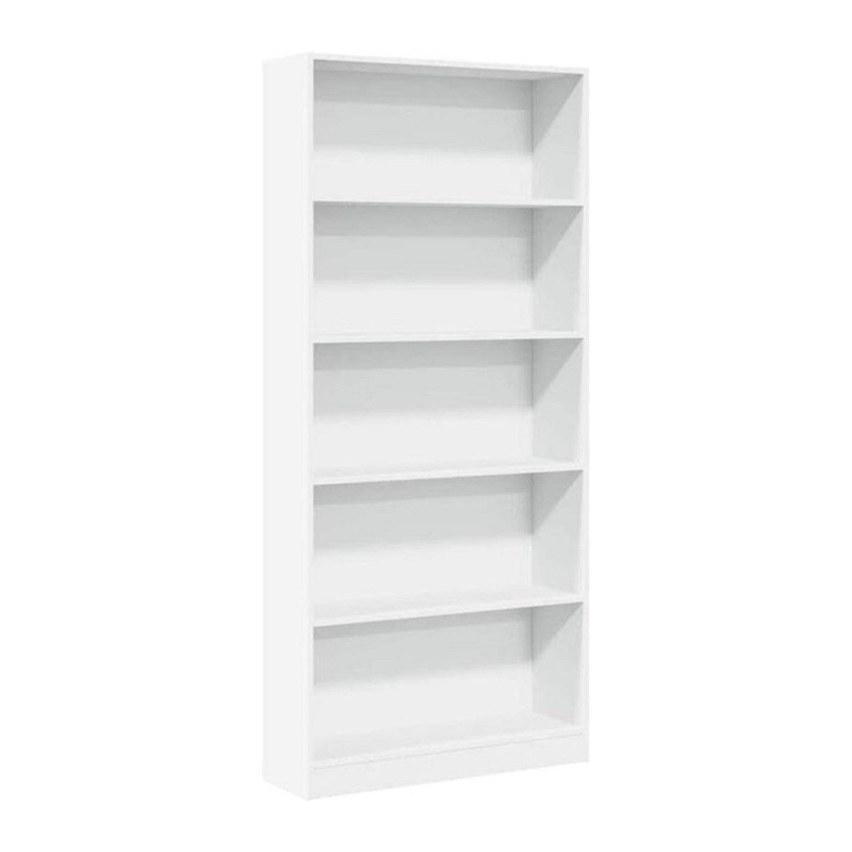 Bücherregal Vidaxl aus Holzwerkstoff in Weiß, B/T/H: 80 x 24 x 176 cm - Bild 1