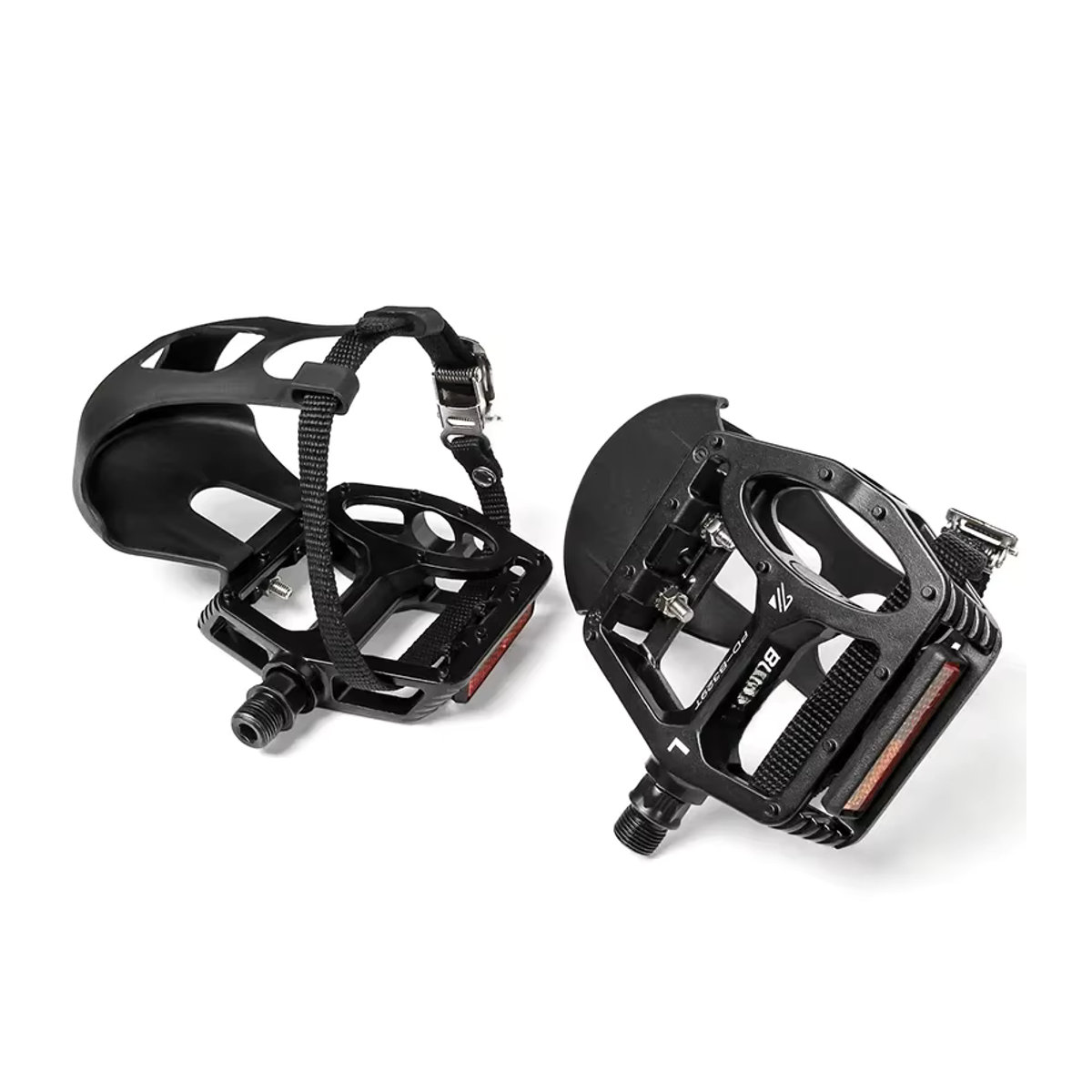 BUCKLOS PD-B329T Indoor Spinning Bike Pedale mit Zehenclip in Schwarz, 9/16 Zoll Mountainbike Pedal für dein Heimtraining - Bild 6