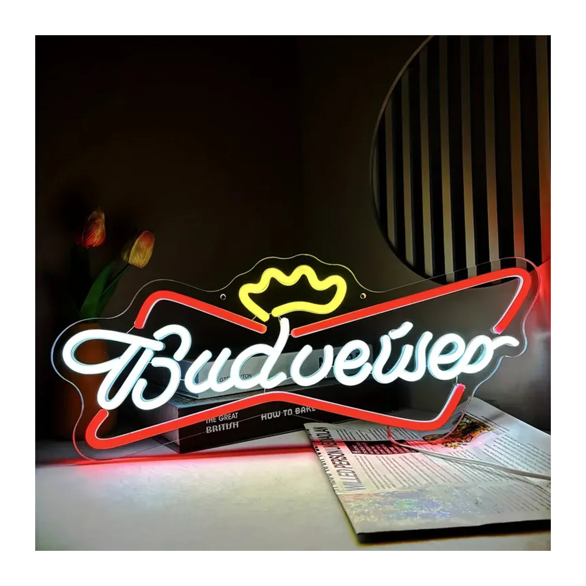 Budweiser LED Neon-Leuchtreklame in Bunt im Retro-Stil für deine Bar-Dekoration - Bild 5