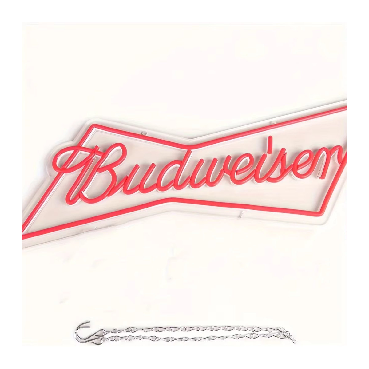 Budweiser LED Neon Schild in Rot aus Acryl für Retro Wanddekoration - Bild 6