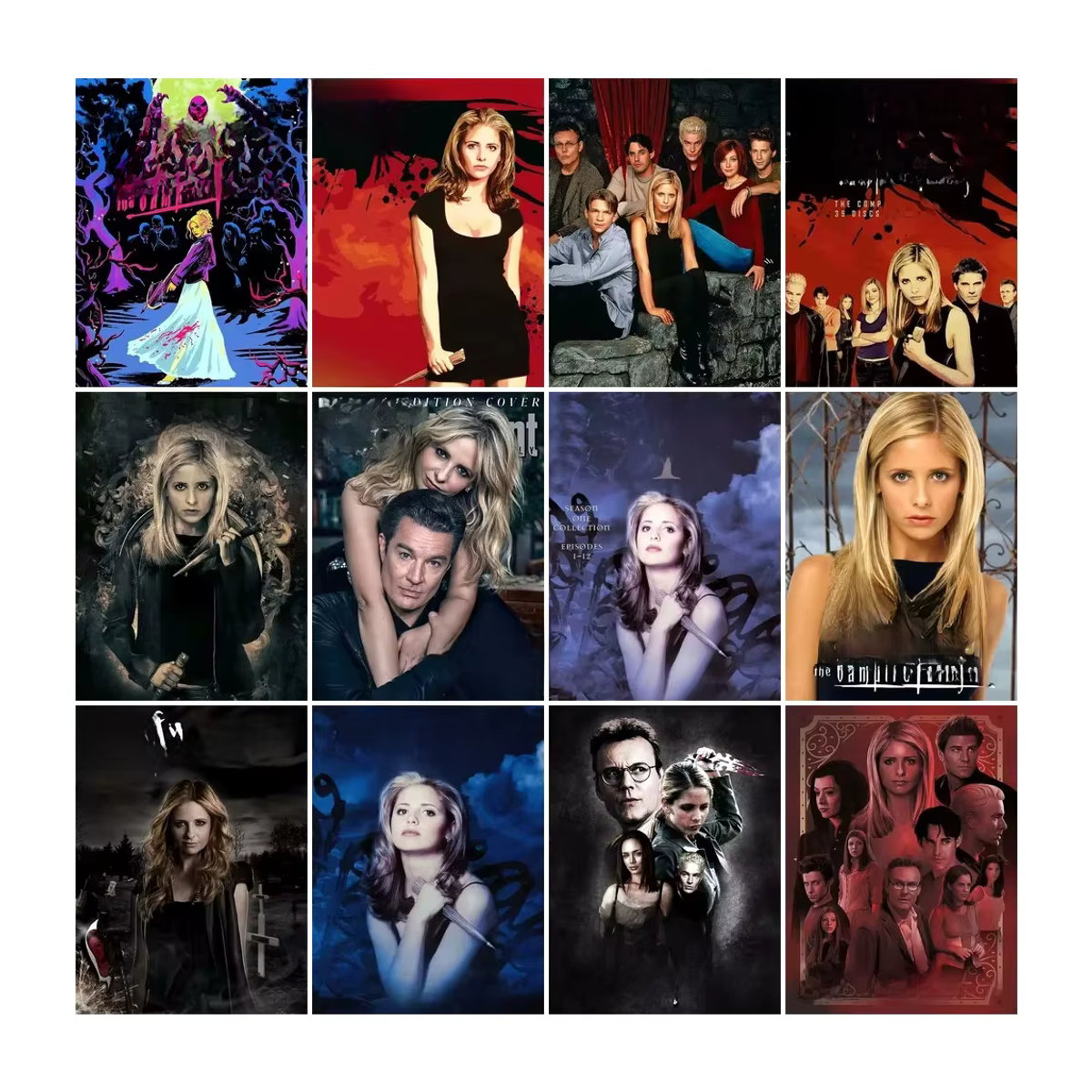 Buffy the Vampire Slayer 5D Diamant-Malerei-Set zum Selbermachen, mehrfarbiges Handmosaik zur Heimdekoration - Bild 2