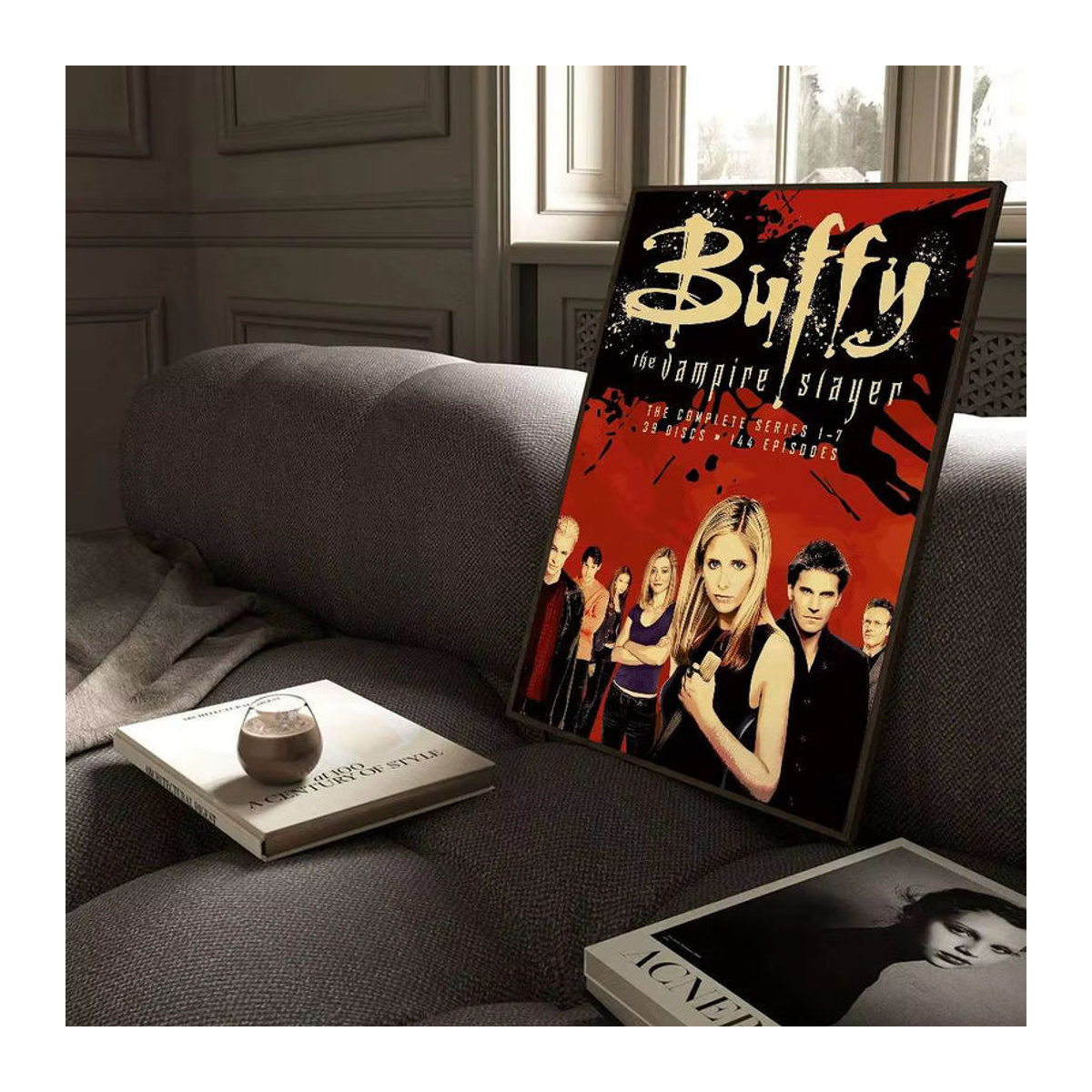 Buffy The Vampire Slayer Whitepaper Poster als mehrfarbige Wandkunst im Hochformat auf Papier - Bild 2