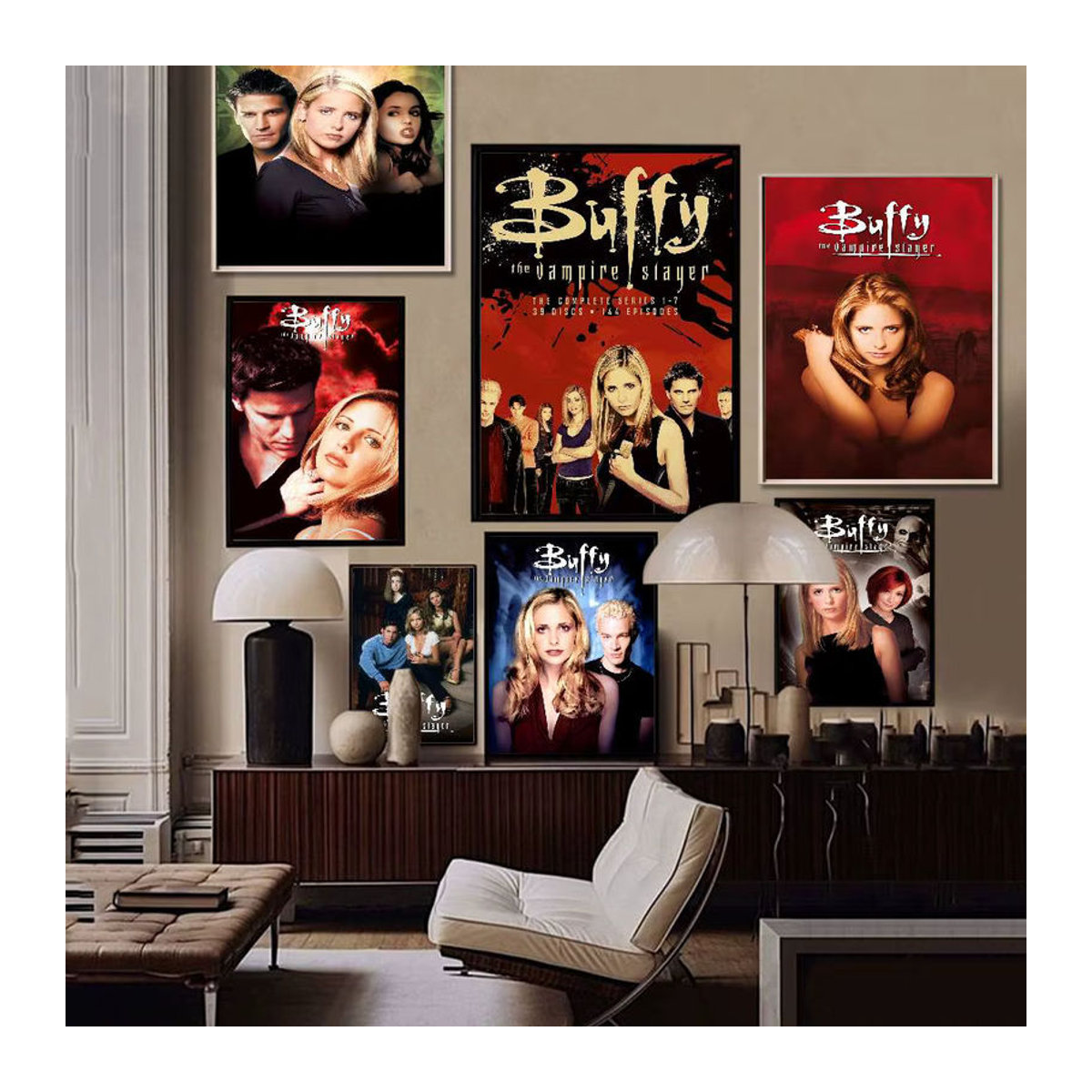 Buffy The Vampire Slayer Whitepaper Poster als mehrfarbige Wandkunst im Hochformat auf Papier - Bild 3