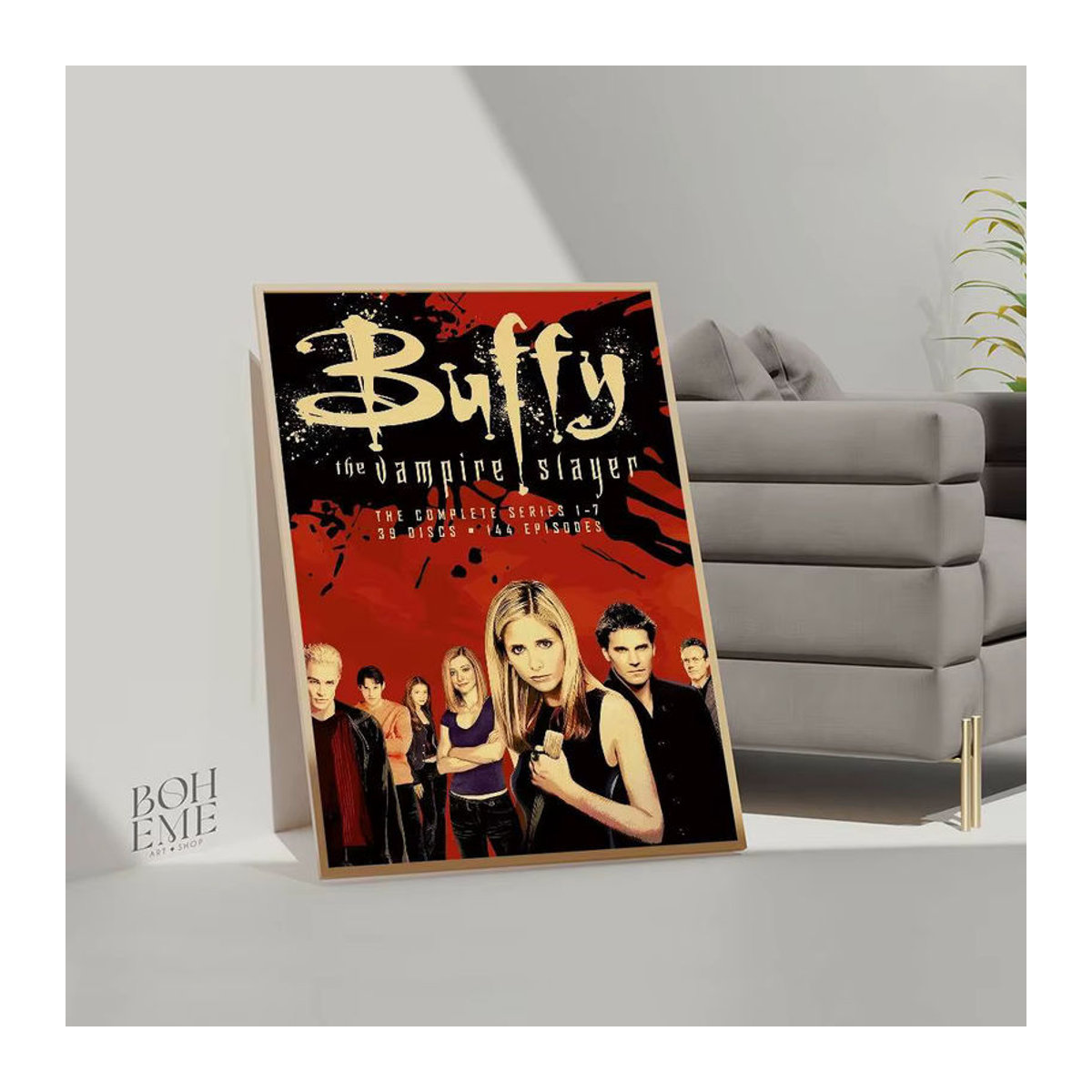Buffy The Vampire Slayer Whitepaper Poster als mehrfarbige Wandkunst im Hochformat auf Papier - Bild 5